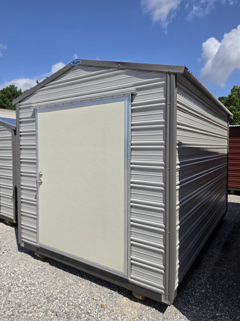 8X12 Shed with Ash Grey siding and Burnished Slate trim and a Gable roof